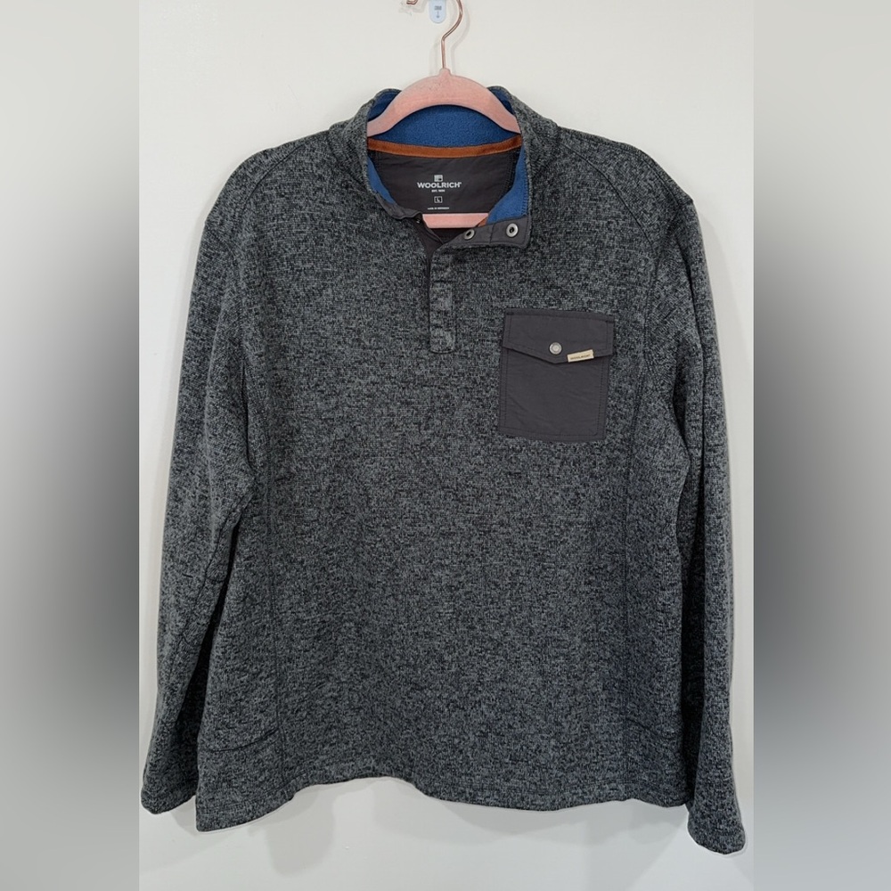 Woolrich Snap Collar Pullover